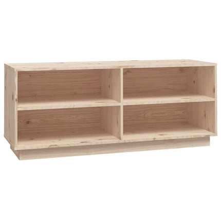 Skoskåp 110x34x45 cm massiv furu