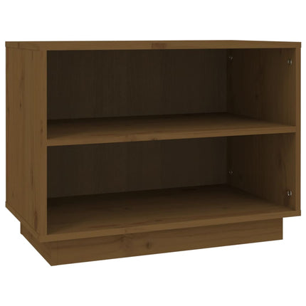 Skoskåp honungsbrun 60x34x45 cm massiv furu