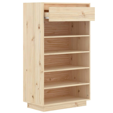 Skoskåp 60x34x105 cm massiv furu