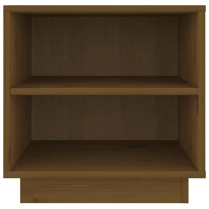 Sängbord 2 st honungsbrun 40x34x40 cm massiv furu