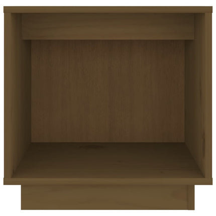 Sängbord honungsbrun 40x30x40 cm massiv furu
