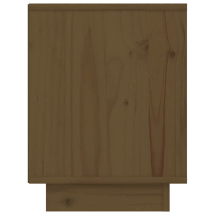 Sängbord honungsbrun 40x30x40 cm massiv furu