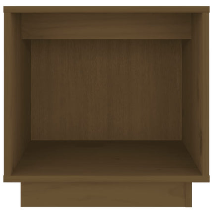 Sängbord 2 st honungsbrun 40x30x40 cm massiv furu