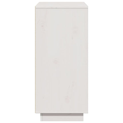 Skänk vit 60x34x75 cm massiv furu