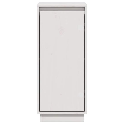 Skänk vit 31,5x34x75 cm massiv furu