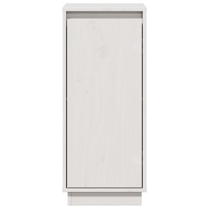 Skänkar 2 st vit 31,5x34x75 cm massiv furu