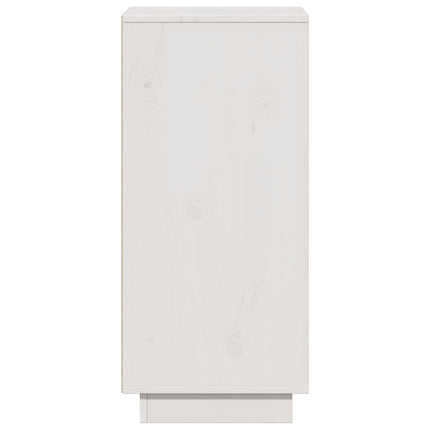 Skänkar 2 st vit 31,5x34x75 cm massiv furu