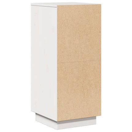 Skänkar 2 st vit 31,5x34x75 cm massiv furu