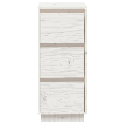 Skänk vit 32x34x75 cm massiv furu