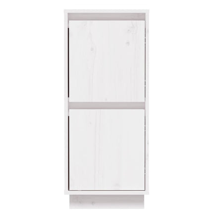 Skänk vit 31,5x34x75 cm massiv furu