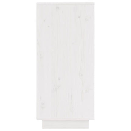 Skänk vit 31,5x34x75 cm massiv furu