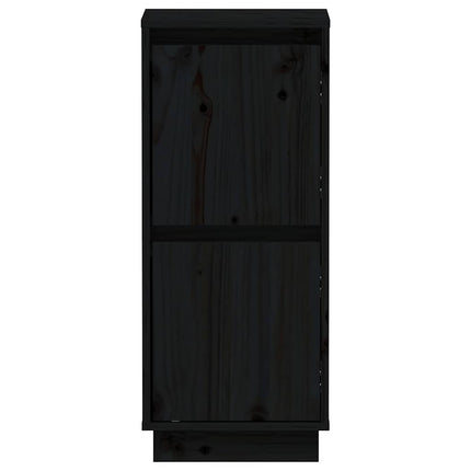 Skänkar 2 st svart 31,5x34x75 cm massiv furu