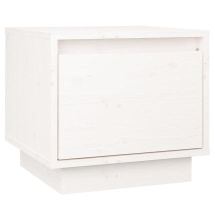 Sängbord 2 st vit 35x34x32 cm massiv furu