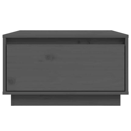 Soffbord grå 55x56x32 cm massivt furu