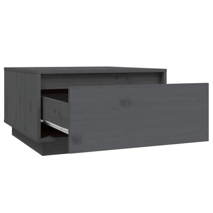 Soffbord grå 55x56x32 cm massivt furu