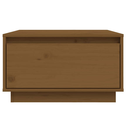 Soffbord honungsbrun 55x56x32 cm massiv furu