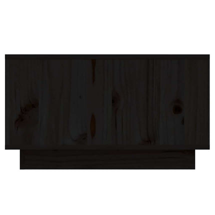 Soffbord svart 55x56x32 cm massivt furu
