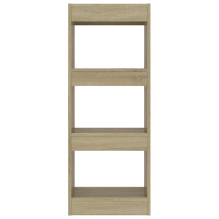 Bokhylla/Rumsavdelare sonoma-ek 40x30x103 cm konstruerat trä
