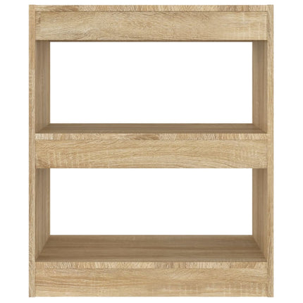Bokhylla/Rumsavdelare sonoma-ek 60x30x72 cm