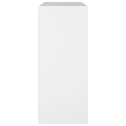 Bokhylla/rumsavdelare vit 80x30x72 cm