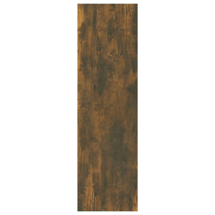 Bokhylla/rumsavdelare rökfärgad ek 40x30x103 cm konstruerat trä
