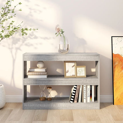 Bokhylla/Rumsavdelare grå sonoma-ek 100x30x72 cm