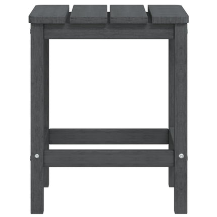 Däckstolar för trädgården med bord HDPE antracit