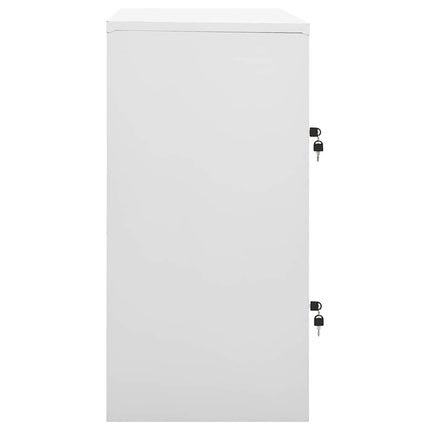 Förvaringsskåp 5 st ljusgrå 90x45x92,5 cm stål