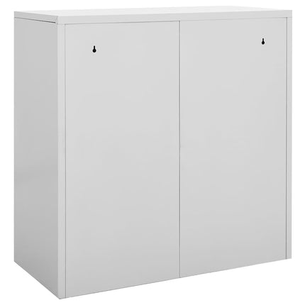Förvaringsskåp 5 st ljusgrå 90x45x92,5 cm stål