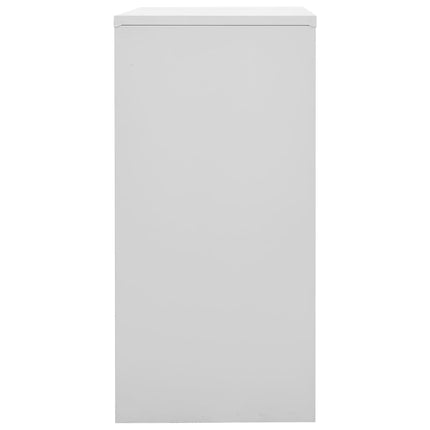 Förvaringsskåp 5 st ljusgrå och röd 90x45x92,5 cm stål