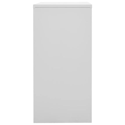 Förvaringsskåp 5 st ljusgrå och grön 90x45x92,5 cm stål