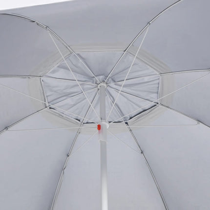 Strandparasoll med sidoväggar antracit 215 cm