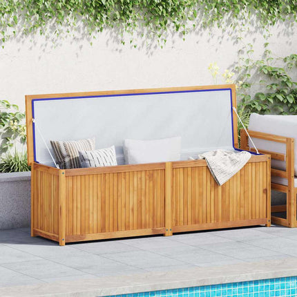 Trädgårdslåda 175x50x55 cm massiv teak