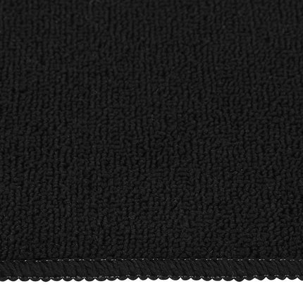 Trappstegsmattor 15 st 75x20 cm svart rektangulär