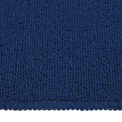 Trappstegsmattor halkfri 15 st 60x25 cm marinblå rektangulär