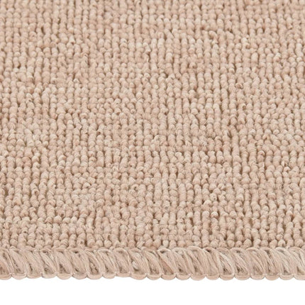 Trappstegsmattor halkfri 15 st 60x25 cm beige rektangulär