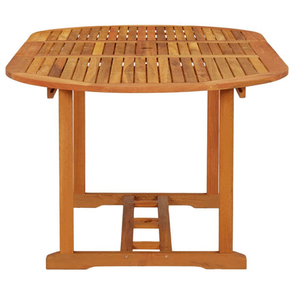 Trädgårdsbord 200x100x75 massivt eukalyptusträ