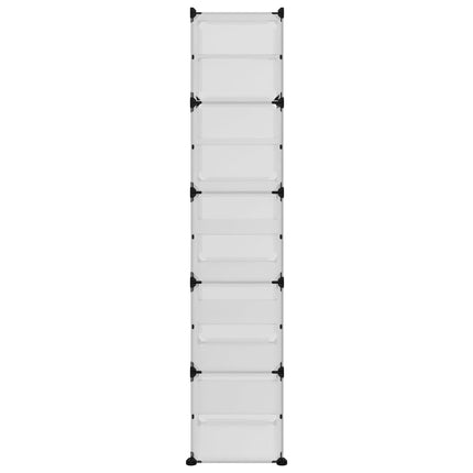 Skohylla transparent 44x31,5x153,5 cm PP
