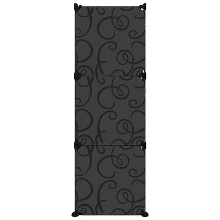 Skohylla svart 84,5x31x93,5 cm PP