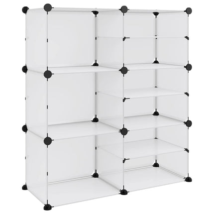 Skohylla transparent 84x31,5x93 cm PP