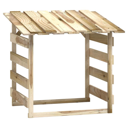 Pergola med tak 6 delar 100x90x100 cm impregnerad furu