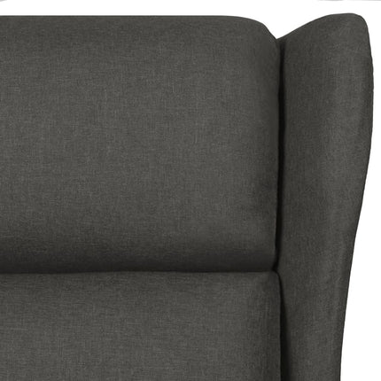 Reclinerfåtölj mörkgrå tyg
