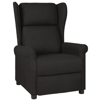 Reclinerfåtölj svart tyg