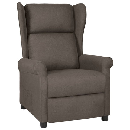 Reclinerfåtölj brun tyg