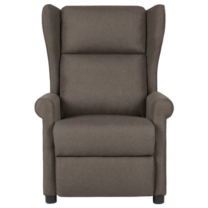 Reclinerfåtölj brun tyg
