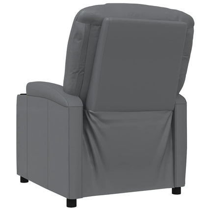 Reclinerfåtölj grå konstläder