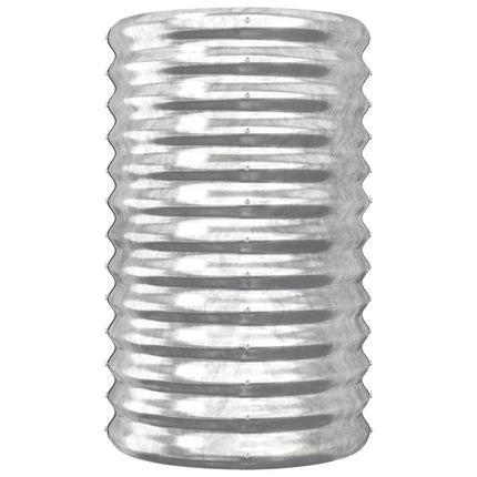 Odlingslåda galvaniserat stål 40x40x68 cm silver