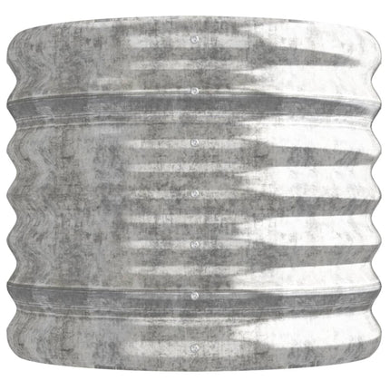 Odlingslåda galvaniserat stål 114x40x36 cm silver