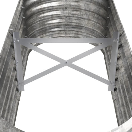 Odlingslåda galvaniserat stål 114x40x36 cm silver