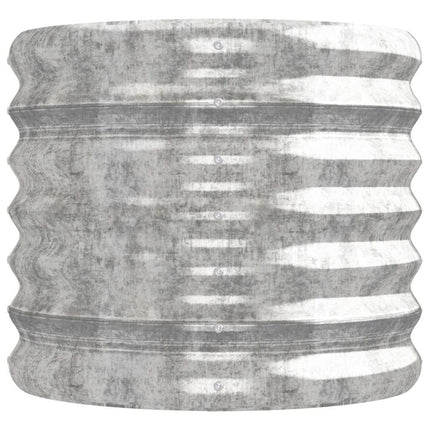Odlingslåda galvaniserat stål 224x40x36 cm silver